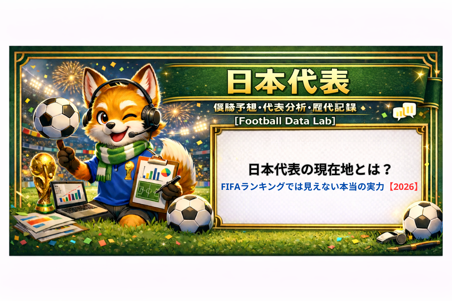 日本代表は本当に強いのかを解説するFIFAランキングでは見えない現在地と実力分析のイメージ